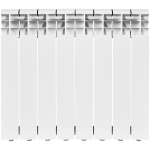 Радиатор биметаллический ROMMER Profi Bm 500 - 8 секций (подключение боковое, цвет белый)