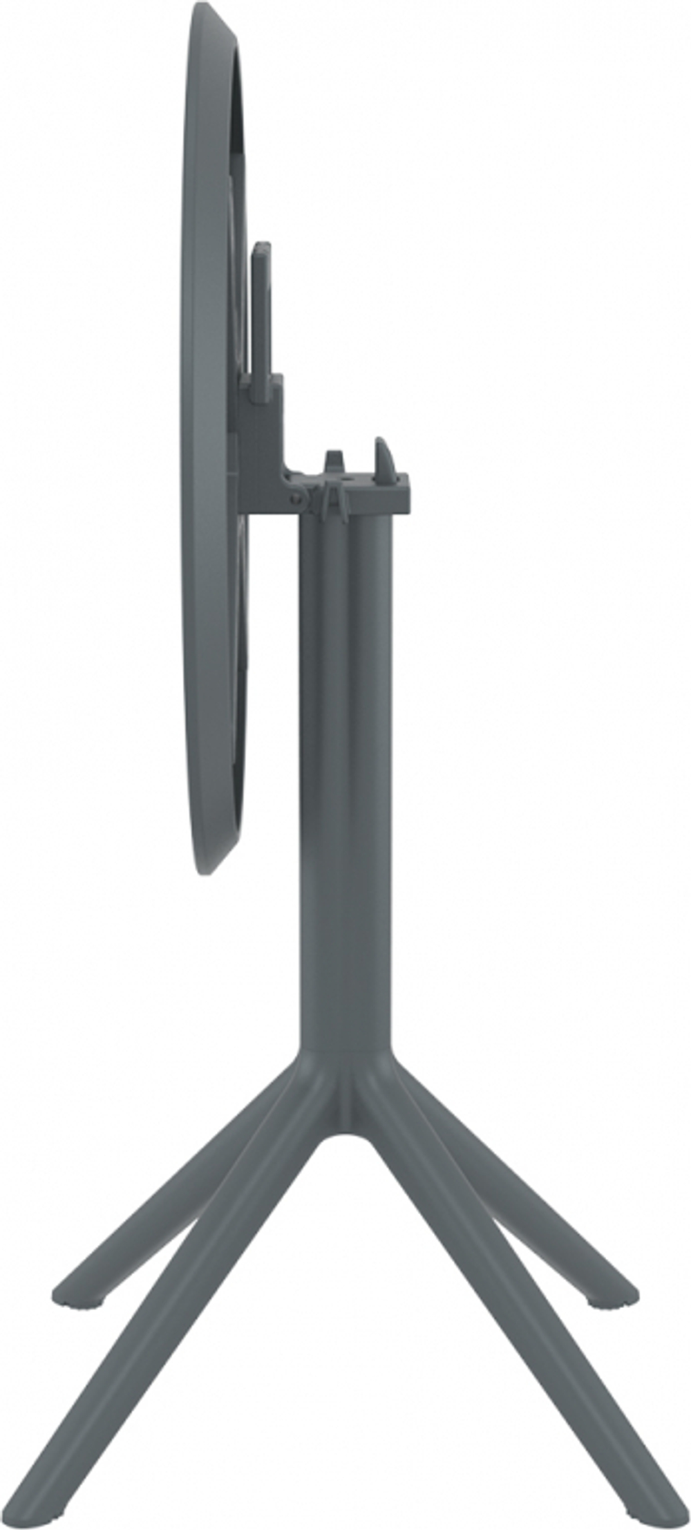 Стол пластиковый складной Siesta Contract Sky Folding Table Ø60, темно-серый