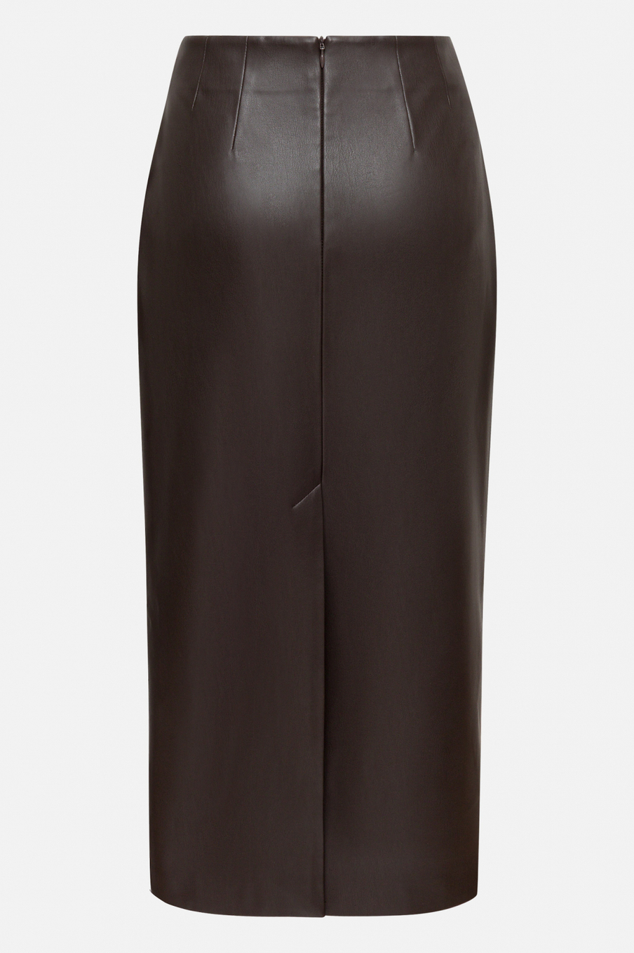 Юбка миди из экокожи