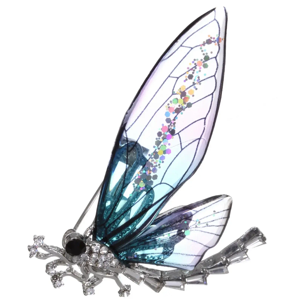 Брошь «KLEVER KS», Стрекоза, цвет как на фото, 6*4,7см (символ Перерождения)
