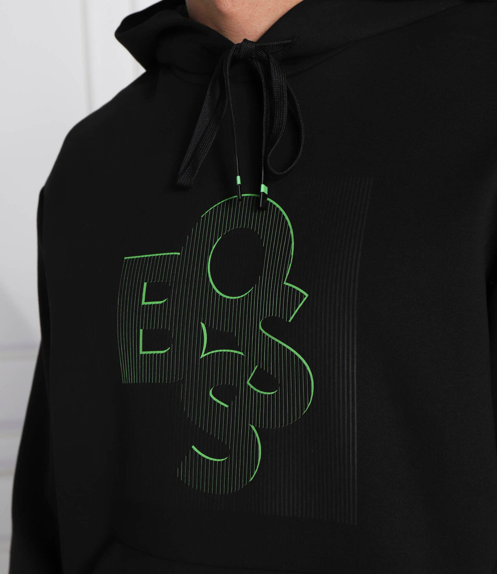 Худи sooded BOSS GREEN - черный(50476436)