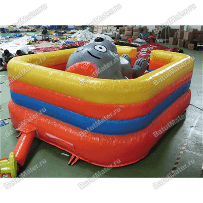 Коммерческий надувной батут "Кот на отдыхе"