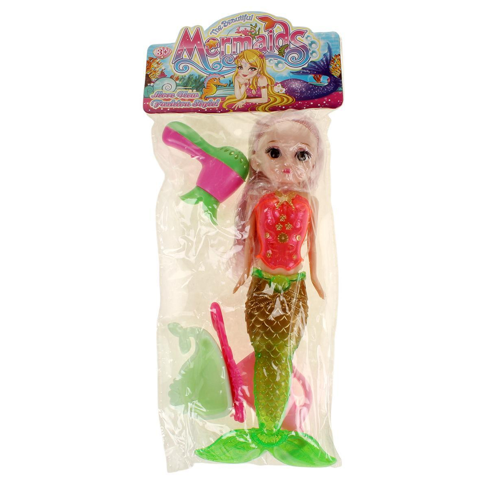 Кукла тип Модница Русалка с аксесс. 26см, пакет LE566-1F