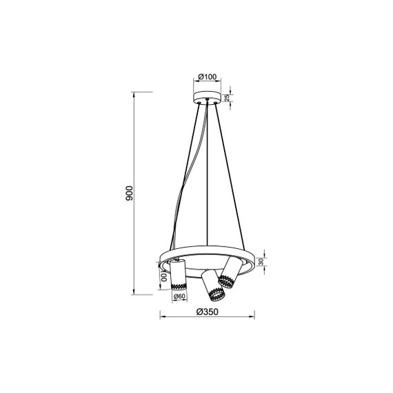 Подвесной светильник Vele Luce Moto VL5784P03