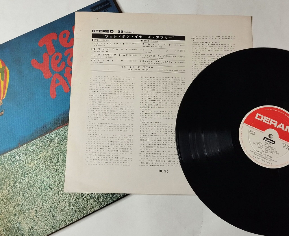Винтажная виниловая пластинка LP Ten Years After Watt (Japan 1971) (No Obi) Gonna Run