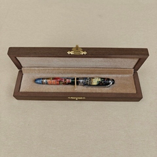 Ручка коллекционная с ручной росписью Палех "Москва.Кремль" в футляре