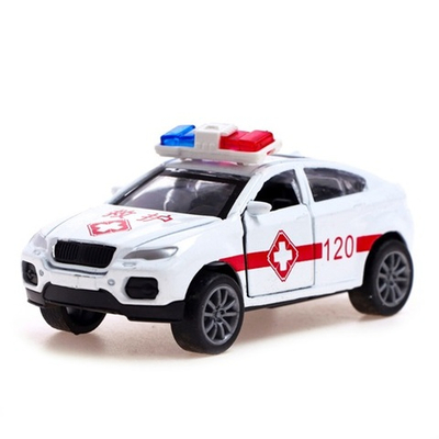 АВТОГРАД Машина металлическая «Полиция», 1:48, инерция, открываются двери 6870345