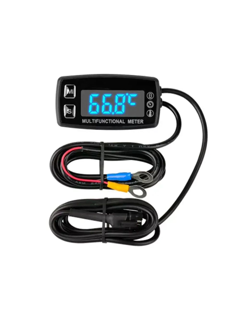 Тахометр цифровой LED + термометр под свечу RL-HM035LT