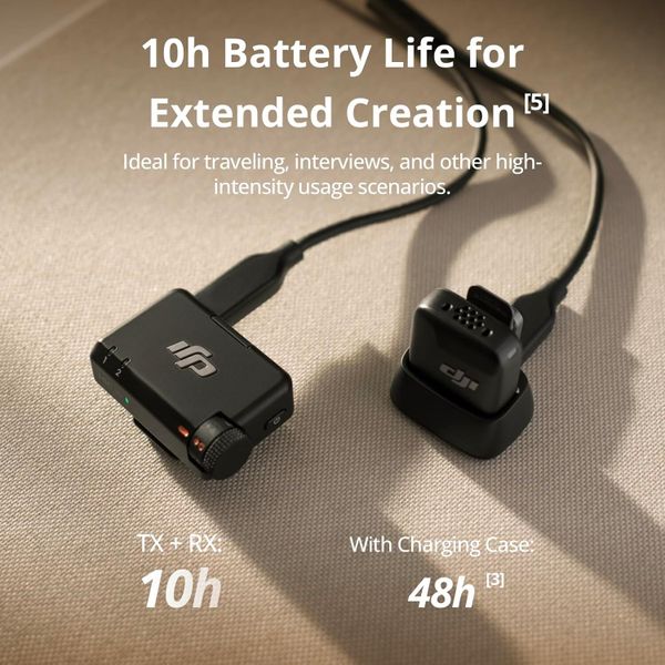 Беспроводной петличный микрофон DJI Mic Mini (1 TX + 1 RX), Черный | Black