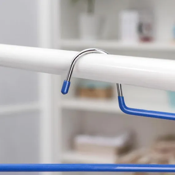 Вешалка для брюк 3-х уровневая Доляна, 35×25 см, антискользящее покрытие, цвет МИКС