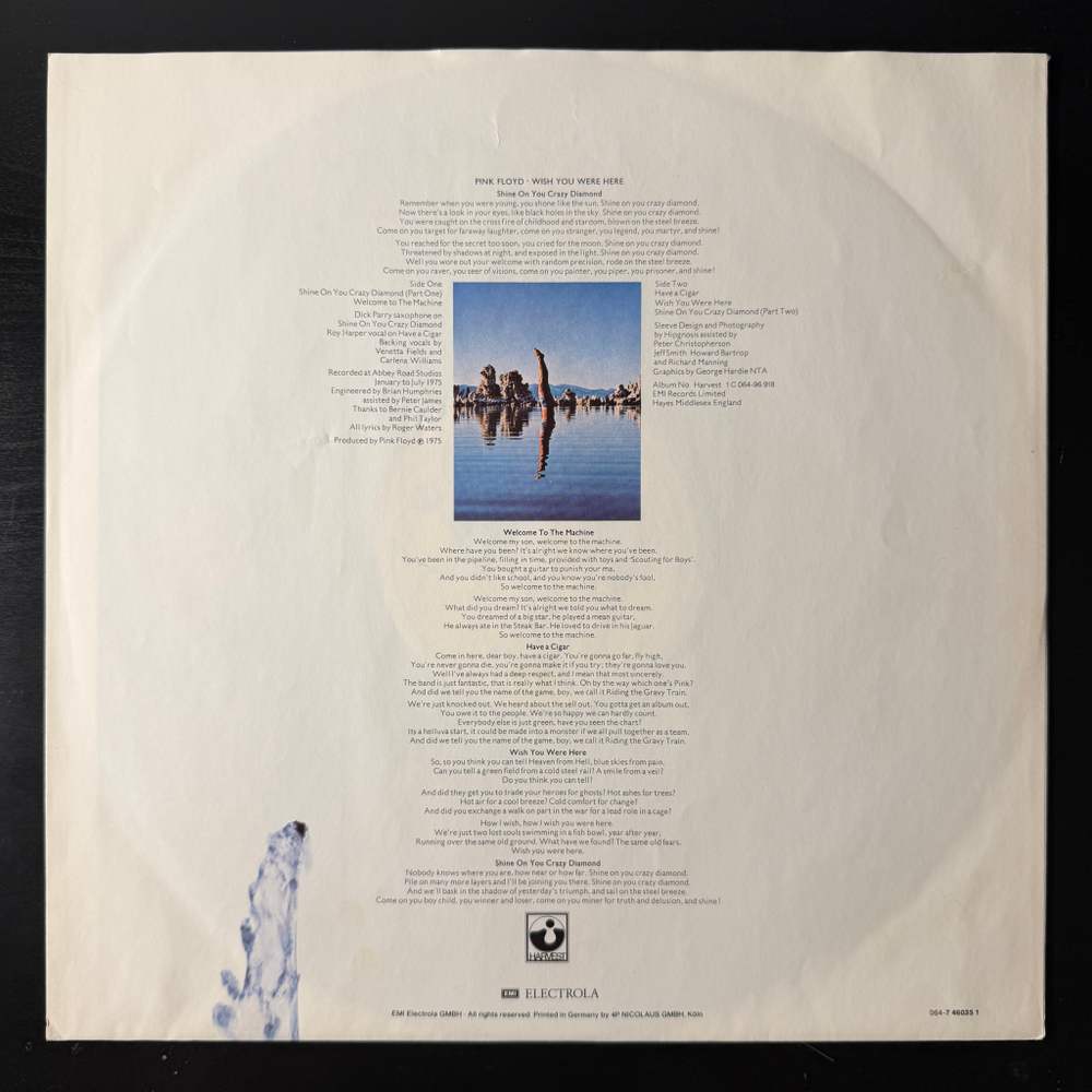 Pink Floyd - Wish You Were Here (Европа)