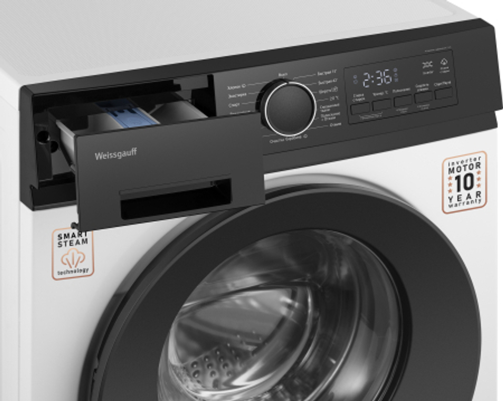 Стиральная машина Weissgauff WM 41106 Inverter Steam (438965)