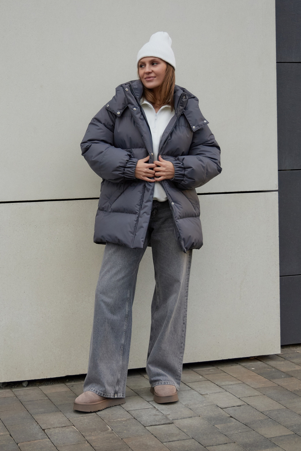 Пуховик COLD SEASON, асфальт