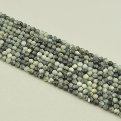 Нитка Кошачий глаз 39 см. 4,5 мм. (Без замка)