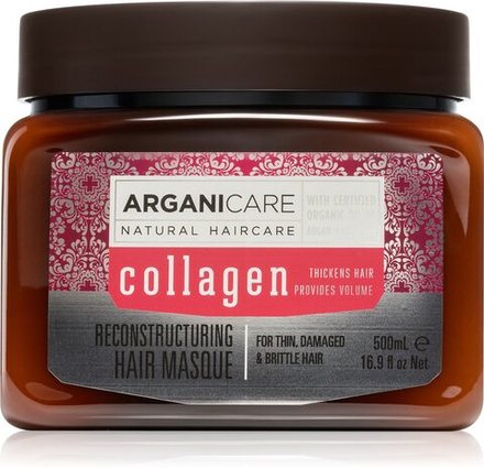 Arganicare Collagen - восстанавливающая маска для волос /   500  ml  / GTIN 3701120000303