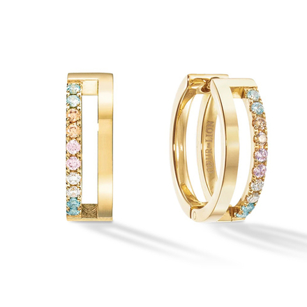 Серьги Coeur de Lion Multicolour Pastel Gold 0136/21-1590