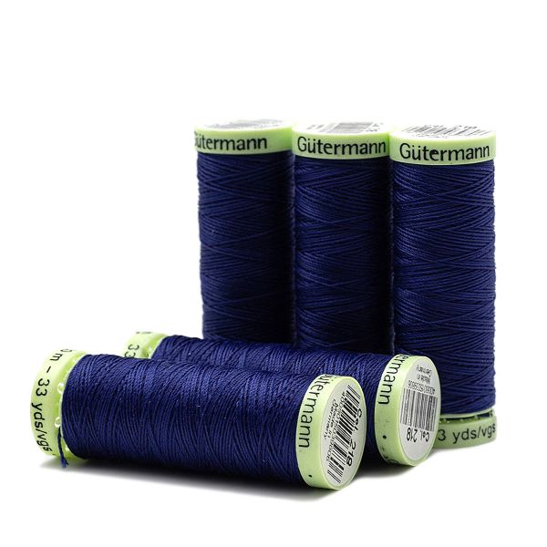 Нитки отделочные Gutermann Top Stitch 30 (30 метров), 5 кат. | 218 ультрамариновый
