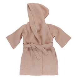 Халат из жатого хлопка Tkano Essential розовый