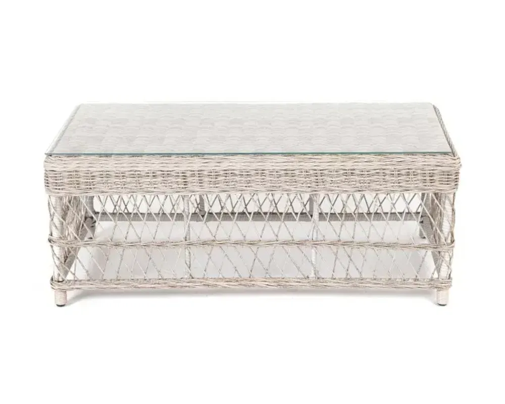 "Гранд Латте" стол журнальный из искусственного ротанга, цвет бежевый