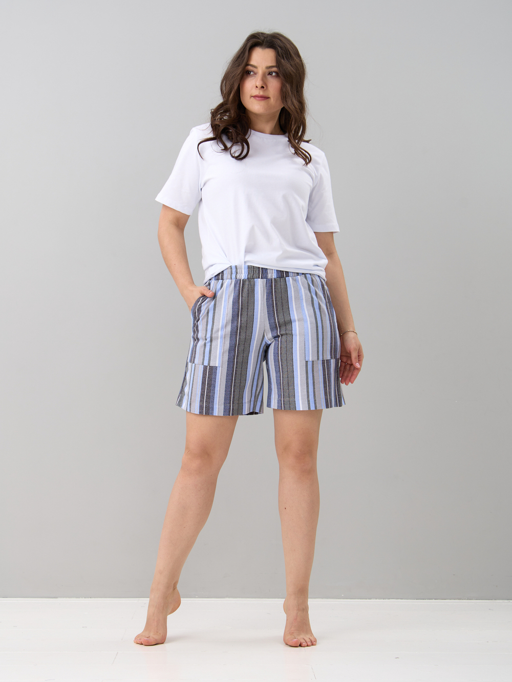 Шорты Н-042Х/разноцветная-полоса