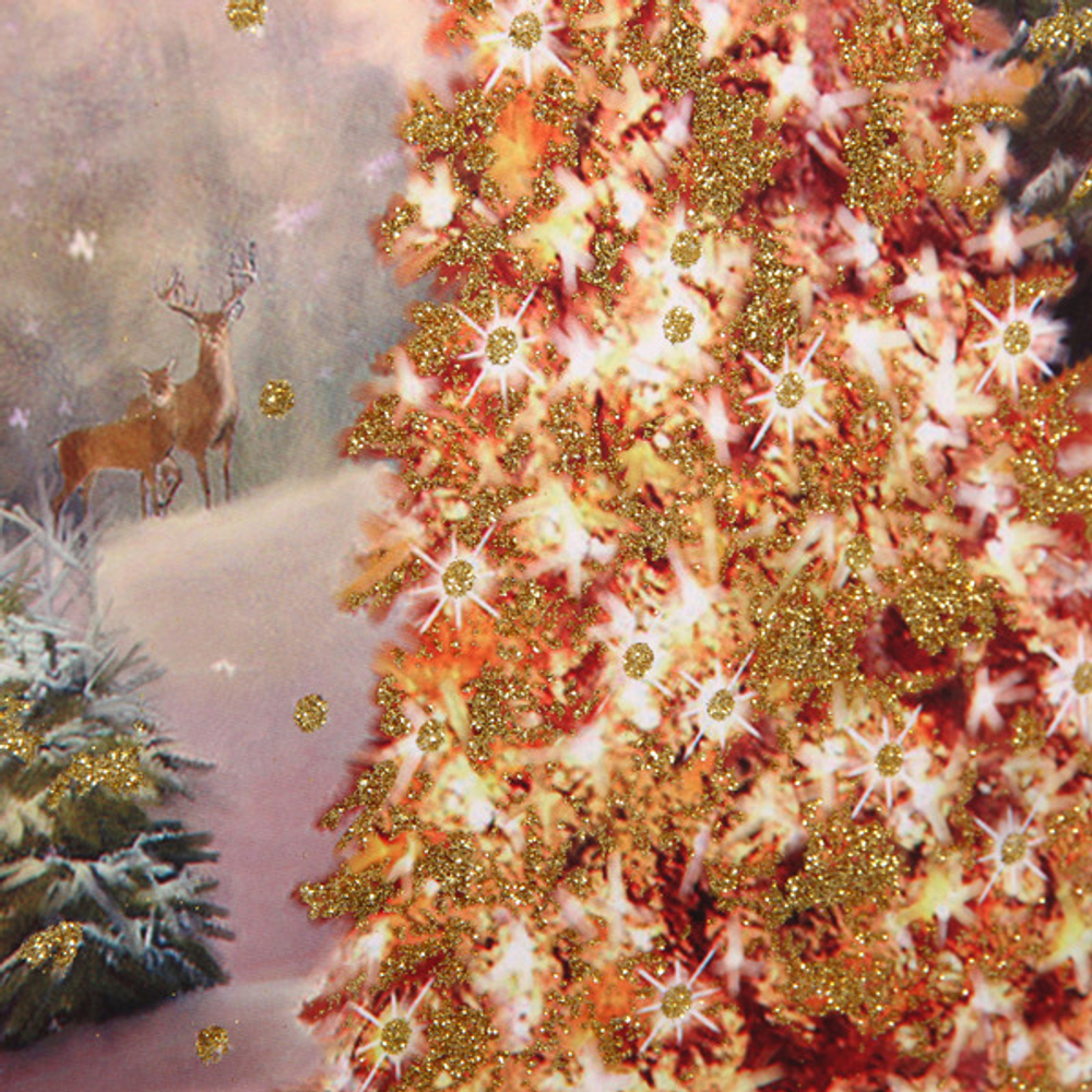 Пакет подарочный «Искристая ёлочка» 31*42*12 см, микс