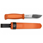Нож Morakniv Kansbol, нержавеющая сталь, прорезиненная рукоять с оранжевыми накладкам