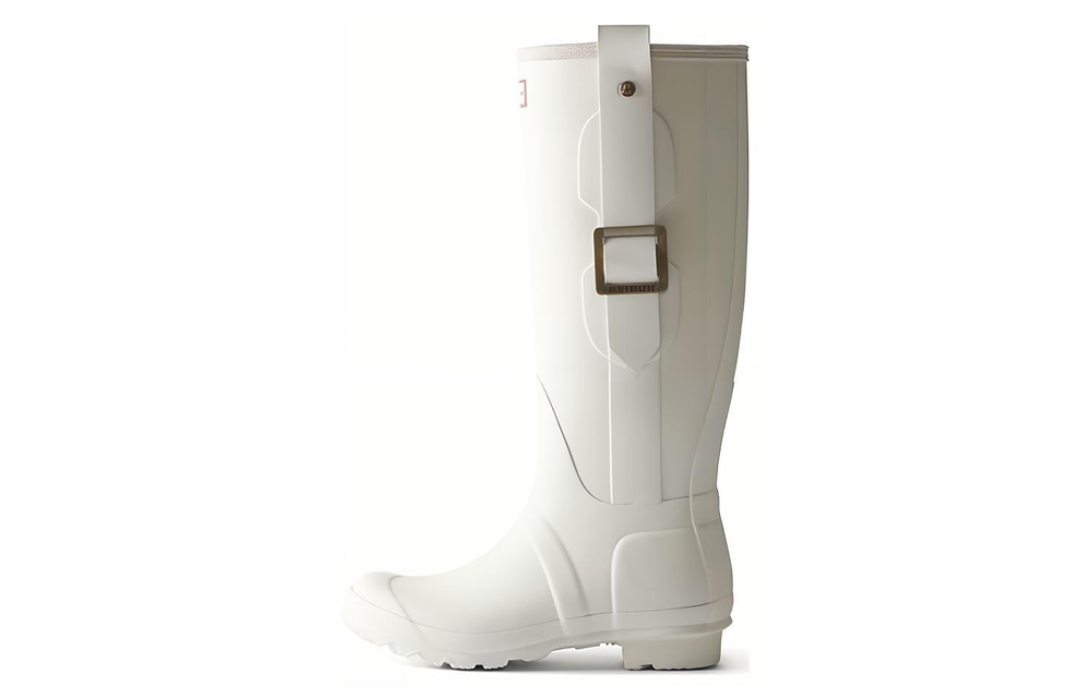 HUNTER Rain Boots Women"s Black/White