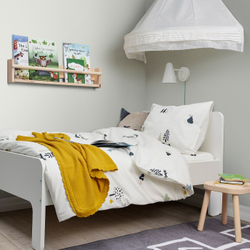 IKEA BARNDRÖM  (ИКЕА БАРНДРÖМ)  -  Пододеяльник и наволочка, рисунок лесных животных/мультиколор, 150x200/50x60 см
