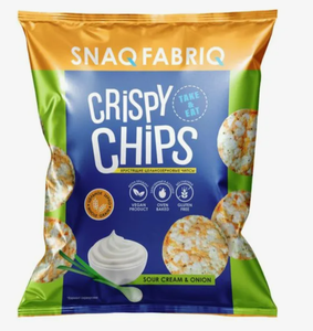 ЧИПСЫ SNAQ FABRIQ СО ВКУСОМ СМЕТАНА И ЗЕЛЁНЫЙ ЛУК 50ГР