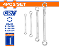Набор накидных ключей E6-E24 4 шт (8/32) WADFOW WFR2404