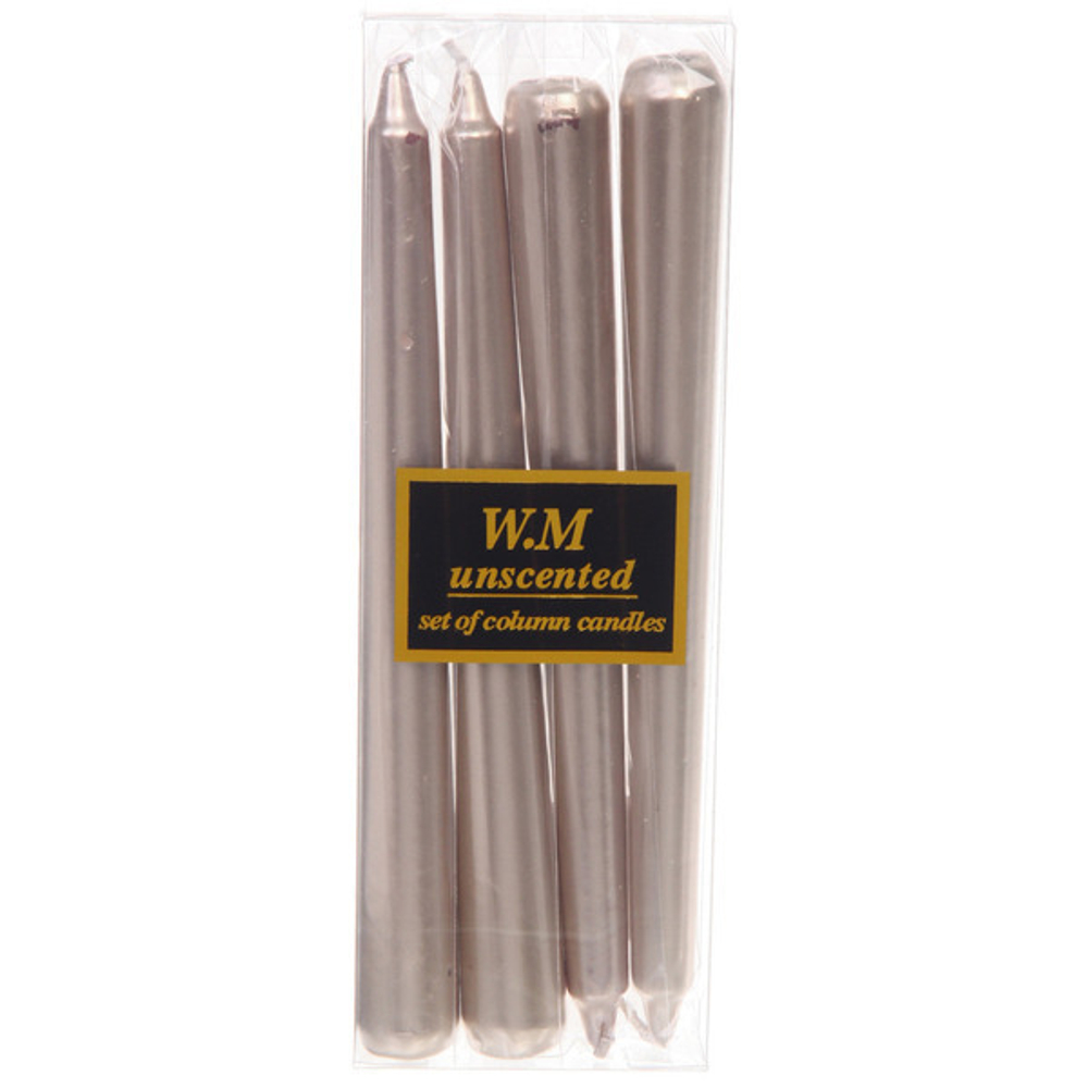 Свеча «Эдем» (набор 4 шт) 1,9*20 см, Розовое золото