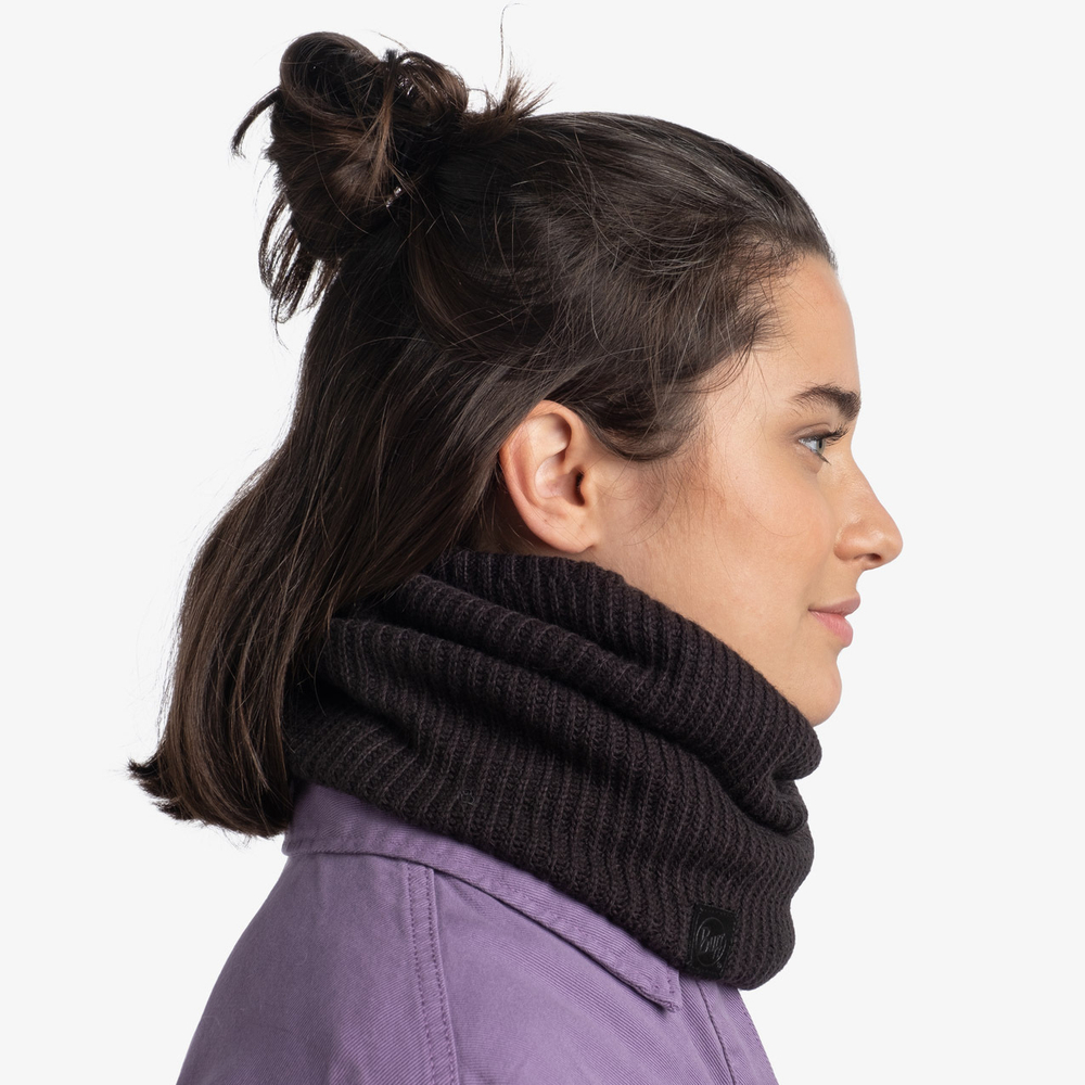 Вязаный шарф-труба с флисом Buff Neckwarmer Knitted Polar Rutger Graphite