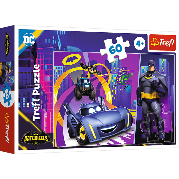 Puzzles - &quot;60&quot; - Batman and his vehicles / Warner Batwheels