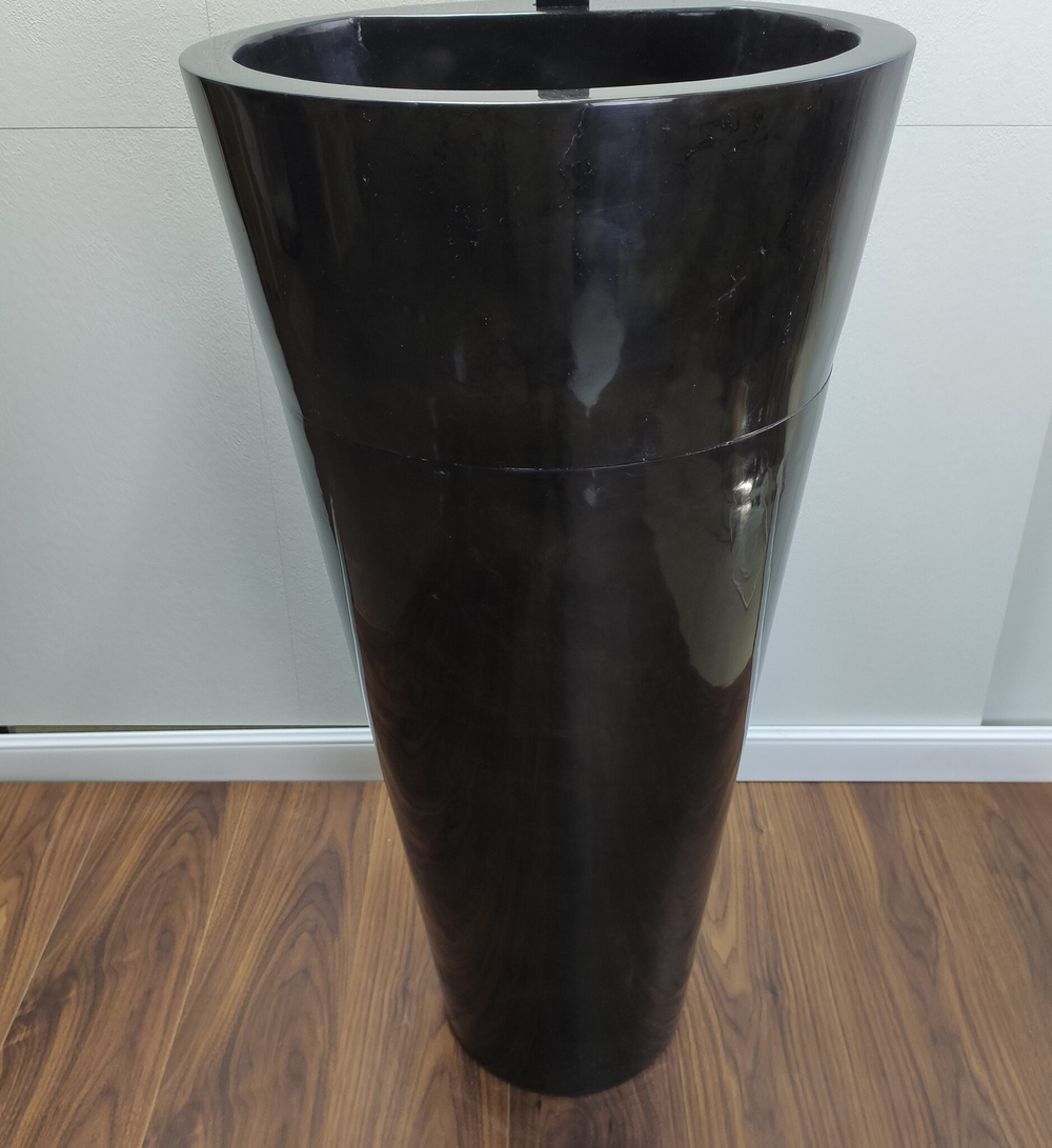 Раковина напольная из мрамора Black MN-61363 (45*45*90)