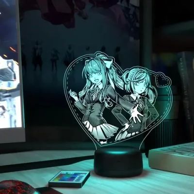 Ночник "Моника и Нацуки Doki Doki Литературный клуб"
