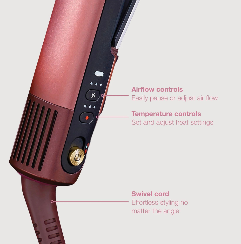 Shark SilkiPro Straight HT401UKPU выпрямитель для волос, фен-стайлер 2-в-1 Wet-to-Dry, профессиональный прибор для укладки волос, керамический выпрямитель