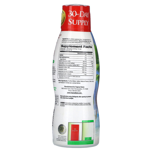 Tropical Oasis, премиальный глюкозамин и хондроитин, 480 мл (16 жидк. унций)