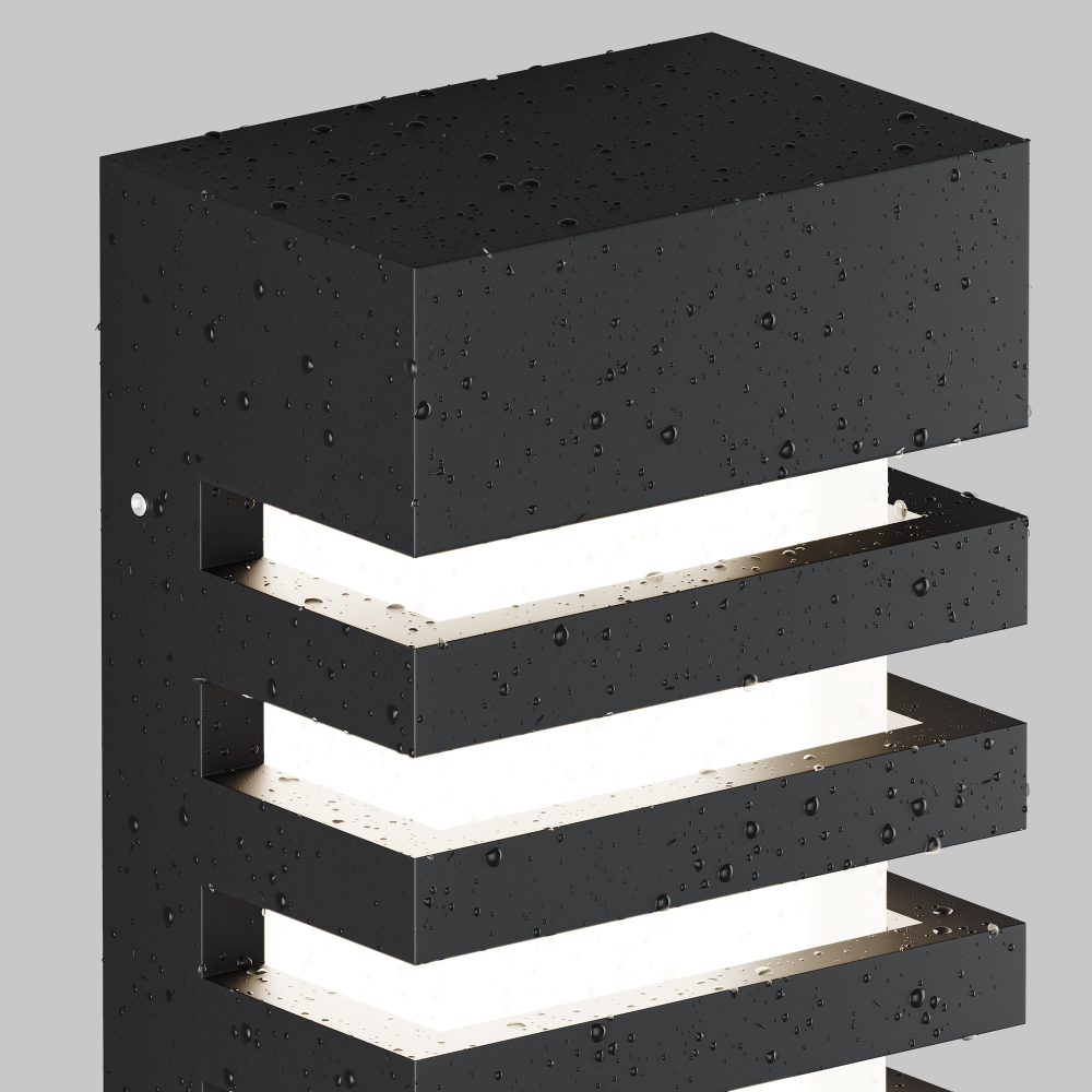 Уличный настенный светильник Outdoor O034WL-01B