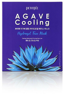 Petitfee охлаждающие гидрогелевые патчи с экстрактом агавы Agave cooling hydrogel eye mask, 60 шт.