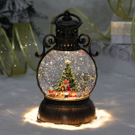 Сувенир с подсветкой «Восточный шик» 10,5*10,5*20 см, мелодия, подсветка, эффект снегопада (работает от 3*АА, USB)