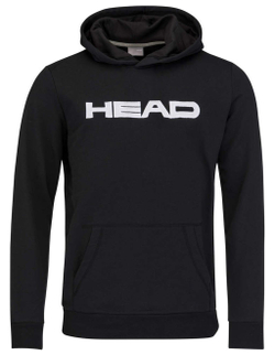 Детская теннисная куртка Head Club Byron Hoodie JR - black