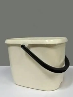 Ведро прямоугольное Malta 12л (бежевый флэк)