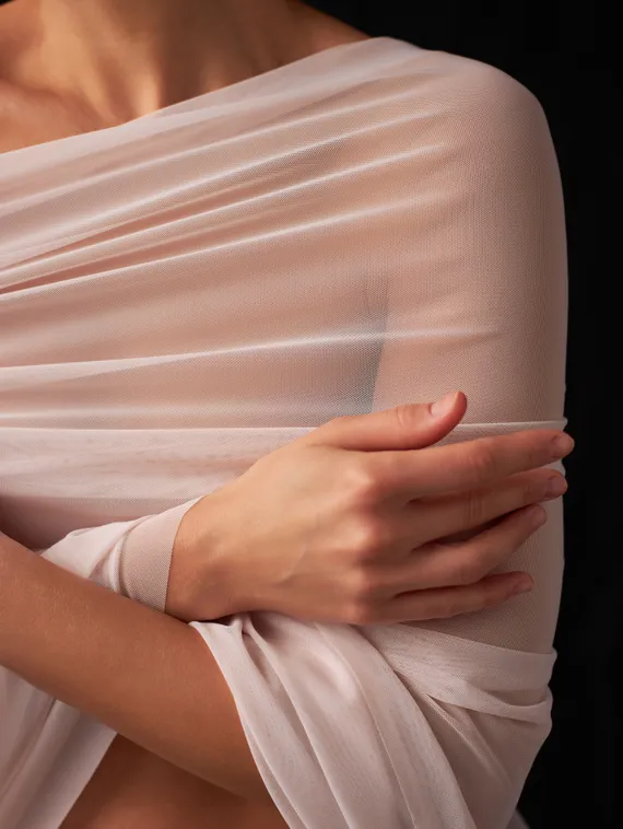 Сетка эластичная Lauma, арт. 556, пастельно-розовый 906