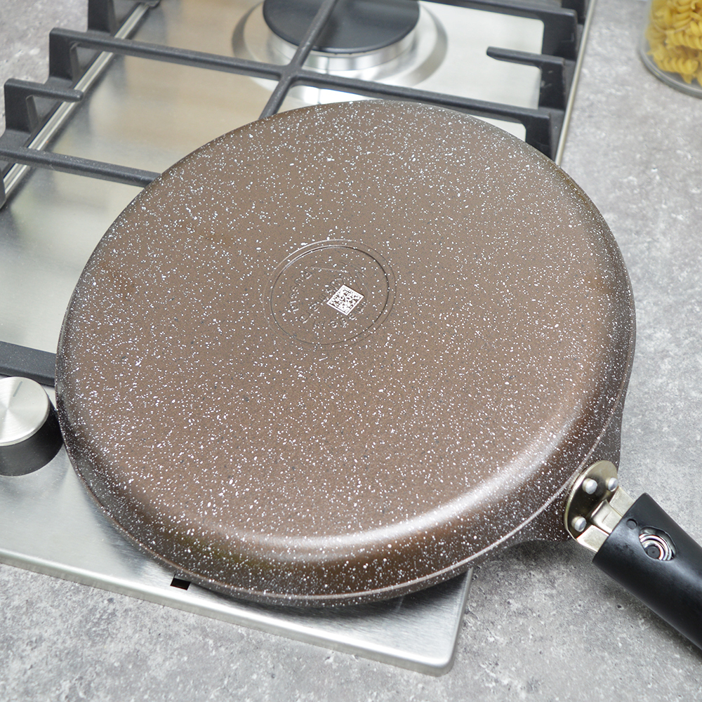 Блинница 24см со съемной ручкой "Кофейный мрамор"