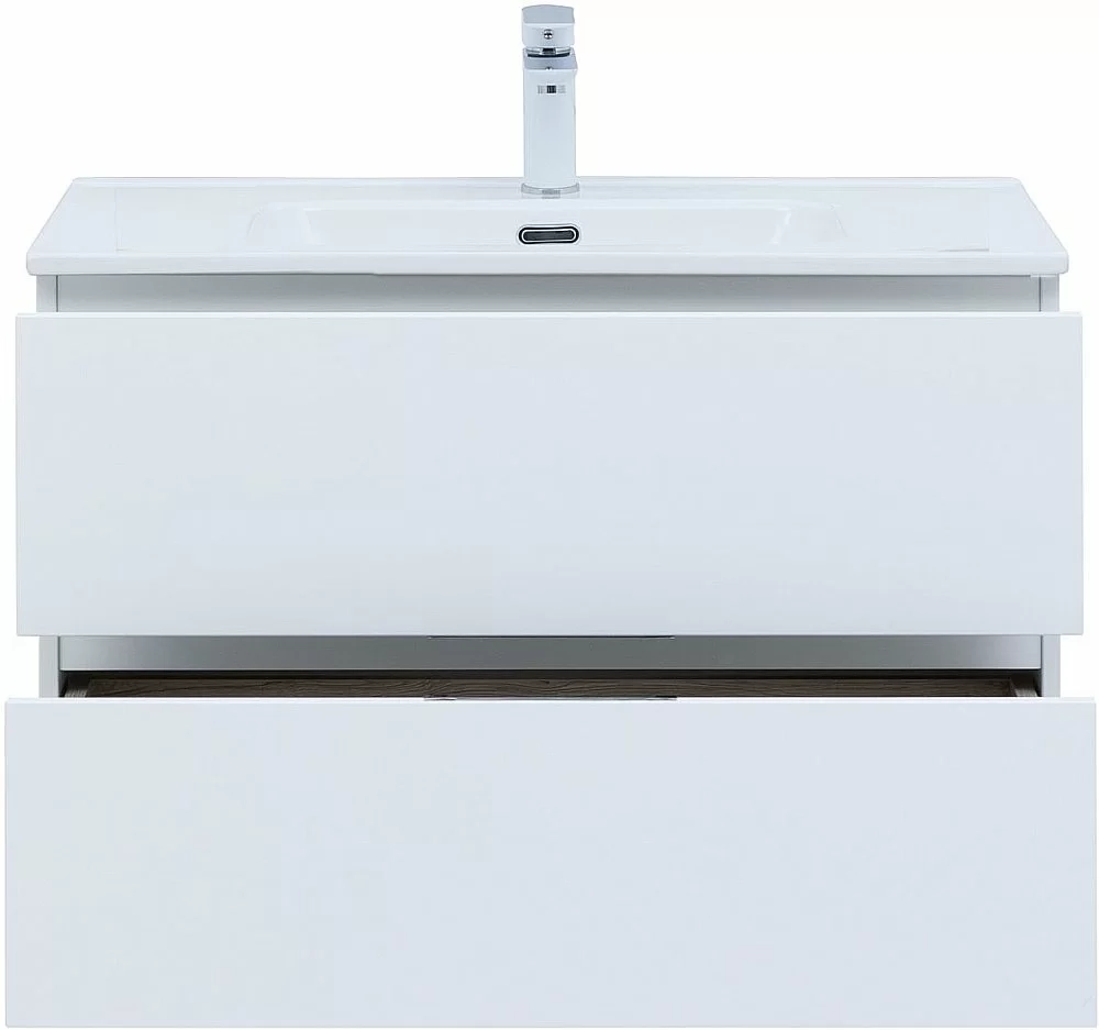Тумба с раковиной Aquanet Алвита New 277514 80 белый матовый