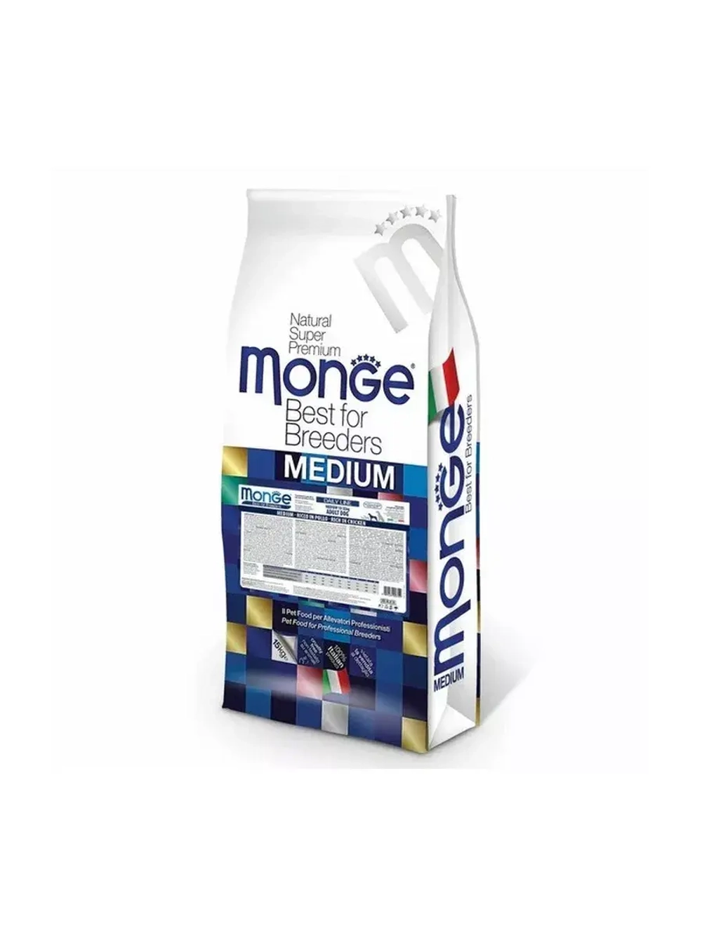 Monge (Монж Дог Дайли) Dog PFB Daily Line Medium корм сухой для собак средних пород с курицей 15 кг.