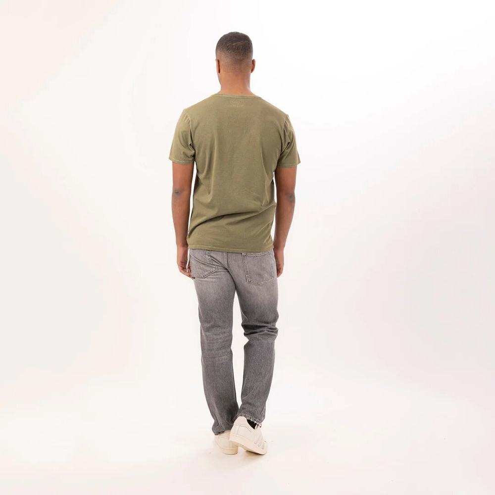 Футболка Bowery NYC "Alchemy Records" Vintage Army Green