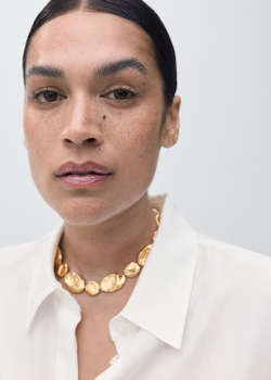 Рубашка из лиоцелла с потайными пуговицами