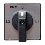 Переключатель кулачковый ПК-1-94 10А 4P для амперметра IP65 EKF