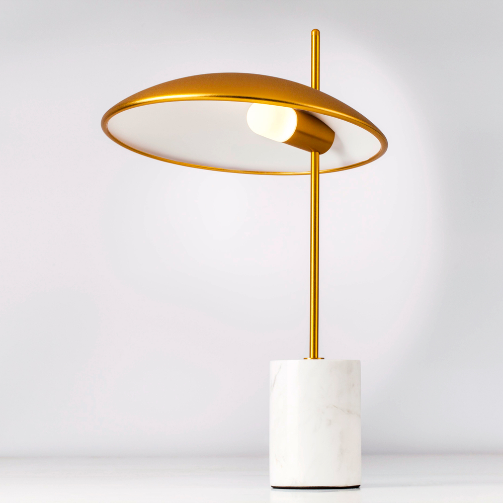 801913 Настольная лампа MARMARA LED 4W 400LM ЗОЛОТО/МРАМОР 3000K